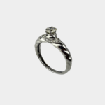 Twisted Elegance Solitaire Ring