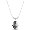 Hand of Swirls Diamond Necklace
