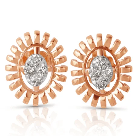 Rosé Blossom Diamond Earrings