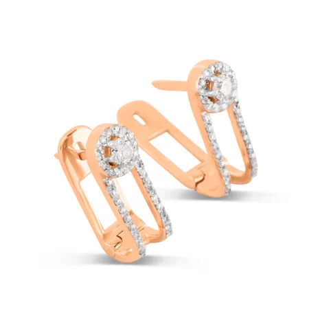 Rosé Radiance Diamond Earrings