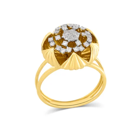Floral Diamond Bloom Ring