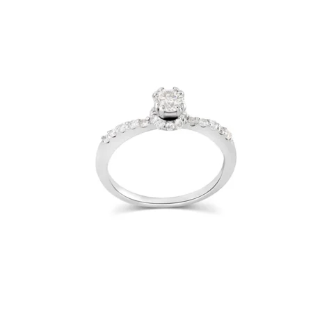Majestic Solitaire Diamond Ring