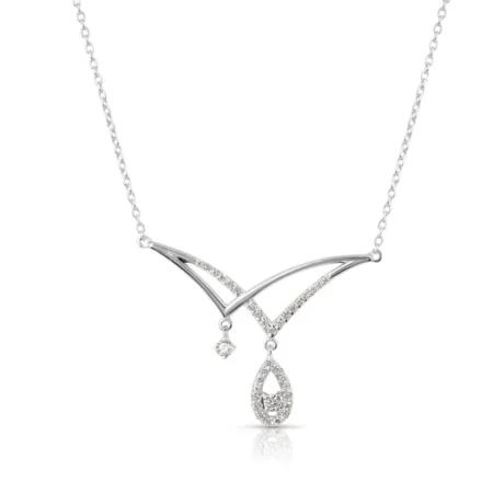 Elegant Tear Diamond Necklace