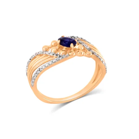Sapphire Diamond Elegance Ring