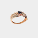 Sapphire Diamond Elegance Ring